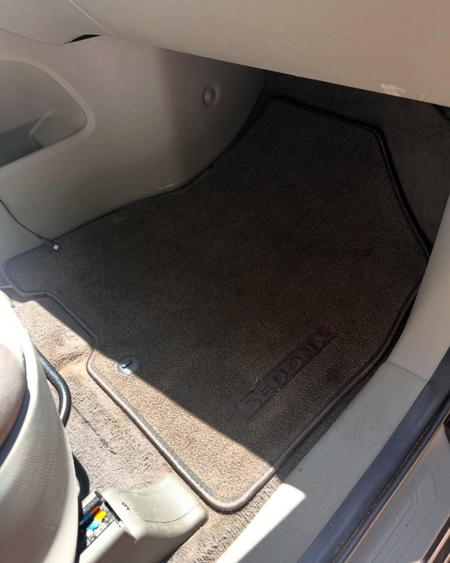 Interior detailing on a vehicle, Cumming GA (after)